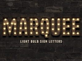Marquee: Light Bulb Sign Letters