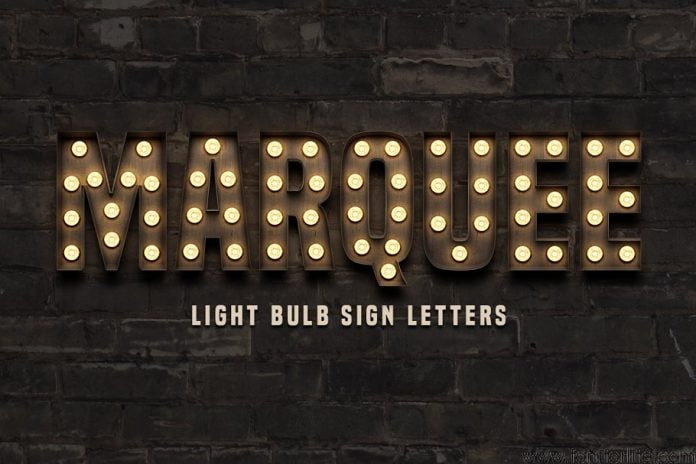 Marquee: Light Bulb Sign Letters