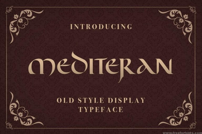 Mediteran Font Free Download