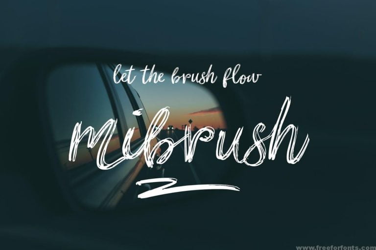 mibrush Font Free Download