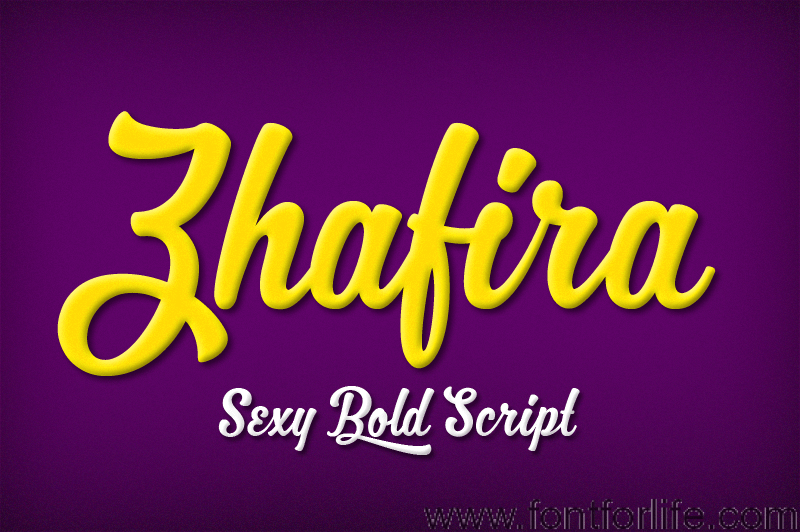 MJ Zhafira Font