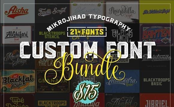 21+ Custom Font Bundle