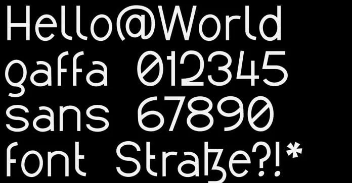 Modern Awkward Gaffa Sans Font