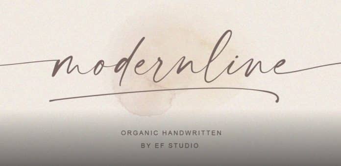 modernline - handwritten font