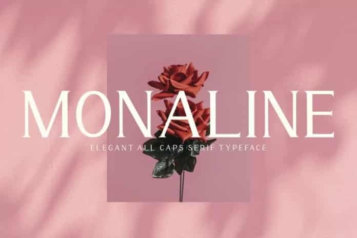 Monaline - Elegant All Caps Serif Typeface