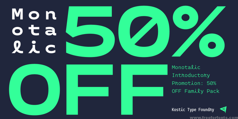Monotalic Font Free Download