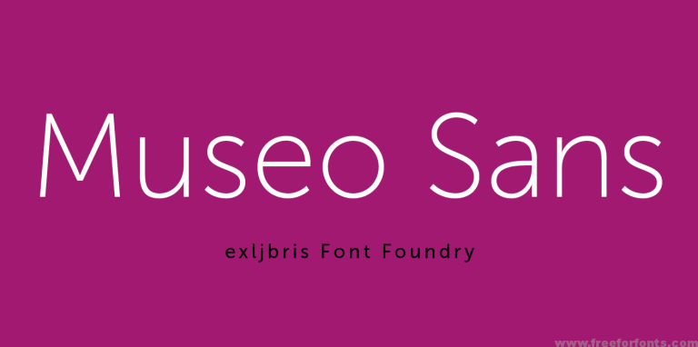Museo Sans Font Free Download