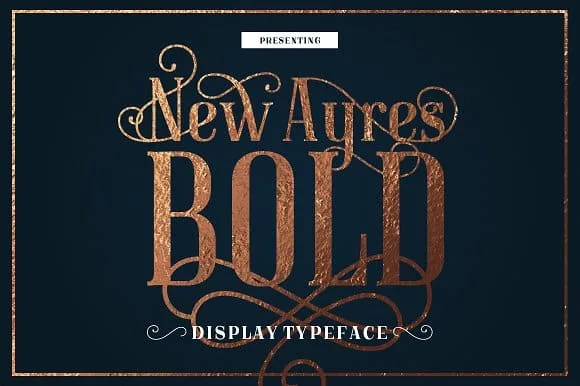 New Ayres REGULAR+BOLD Font