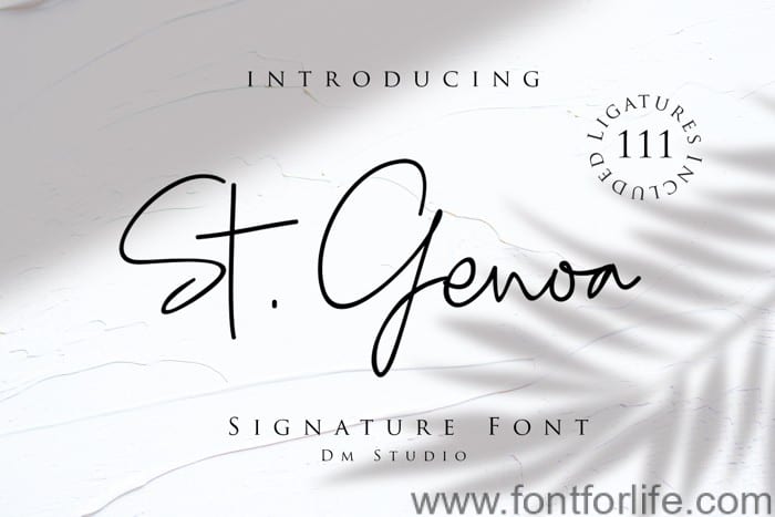 St . Genoa Font