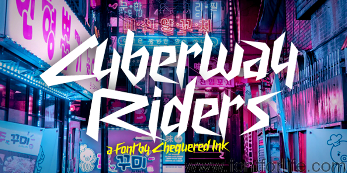 Cyberway Riders Font