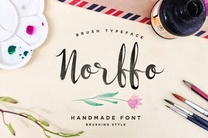 Norffo Font Watercolor Brush
