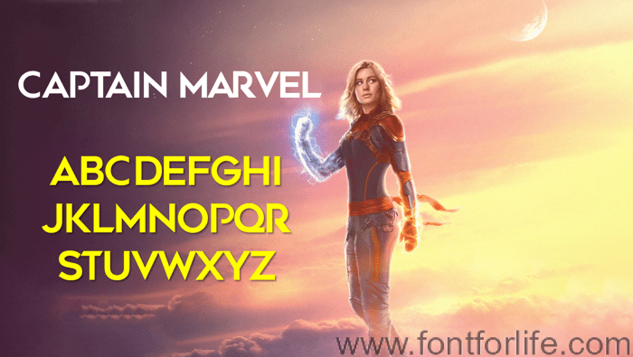 Captain Marvel Font