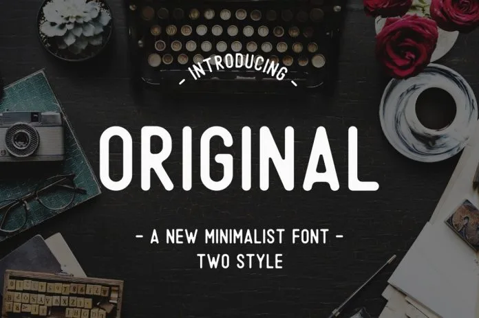 Original – A Minimalist font Original – A Minimalist font