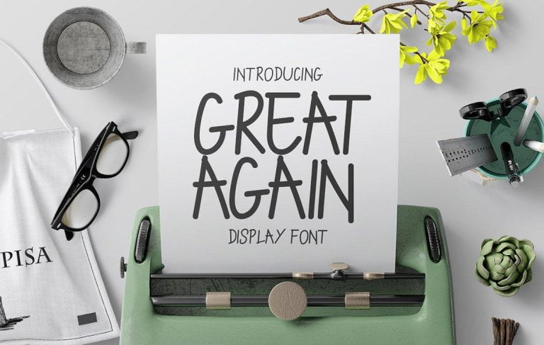 Great Again Display Font Download