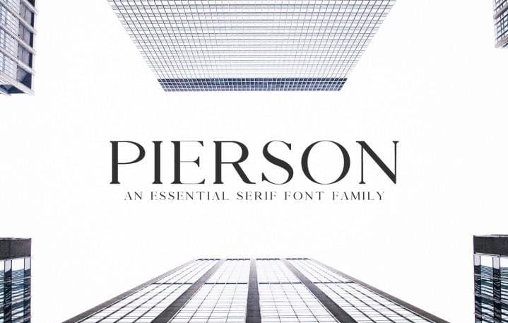 Pierson An Essential Serif Typeface Free Download