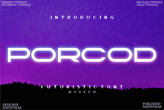 Porcod Display Font