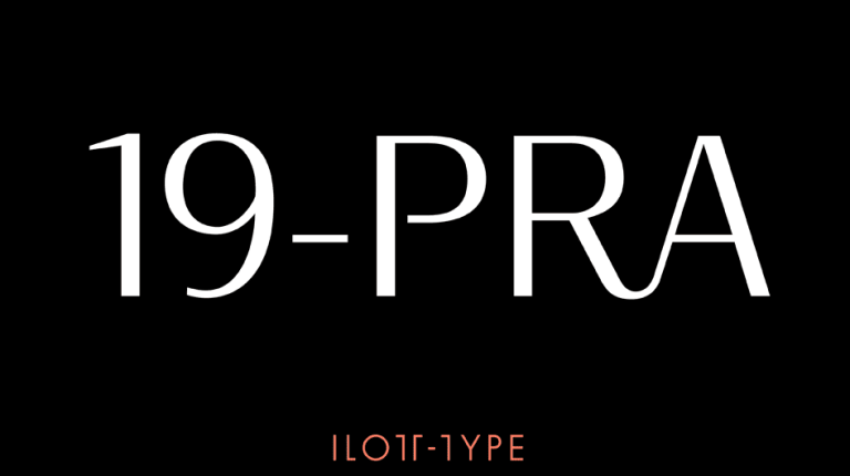 19-PRA Font Free Download
