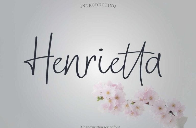 New Henrietta Signature Font Free Download