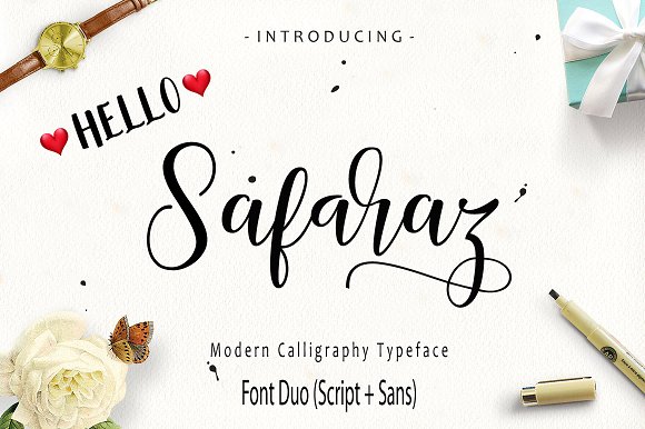 Safaraz Script (Font Duo) Font