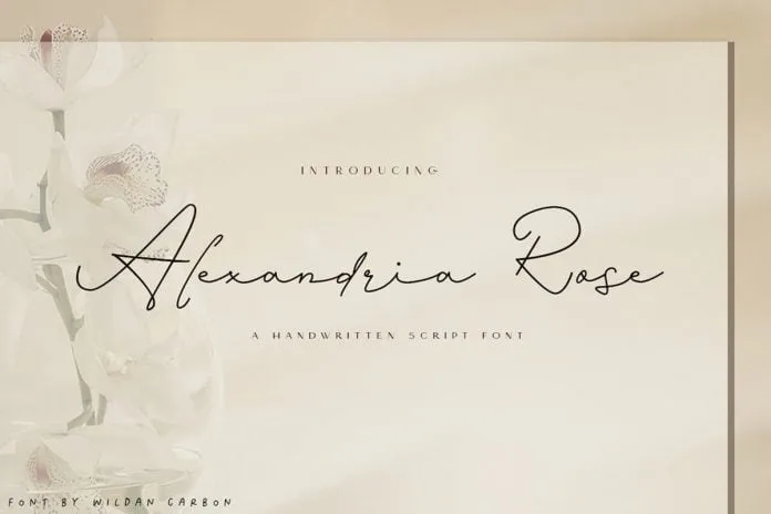 Alexandria Rose Font