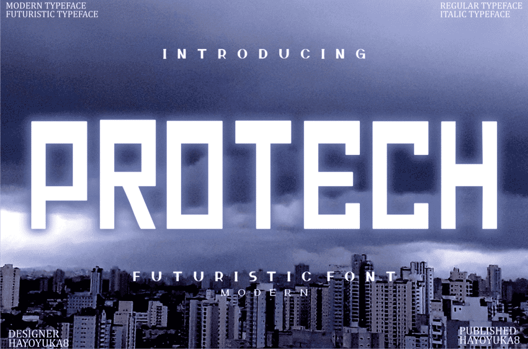 Protech Display Font