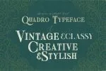 Quadro Display Font