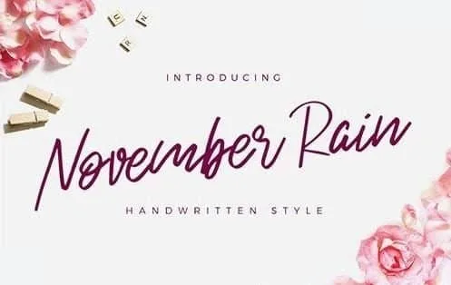 November Rain Font