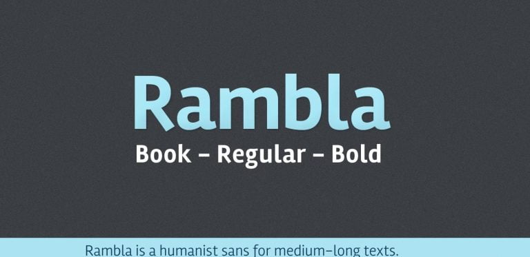 Rambla Font Free Download