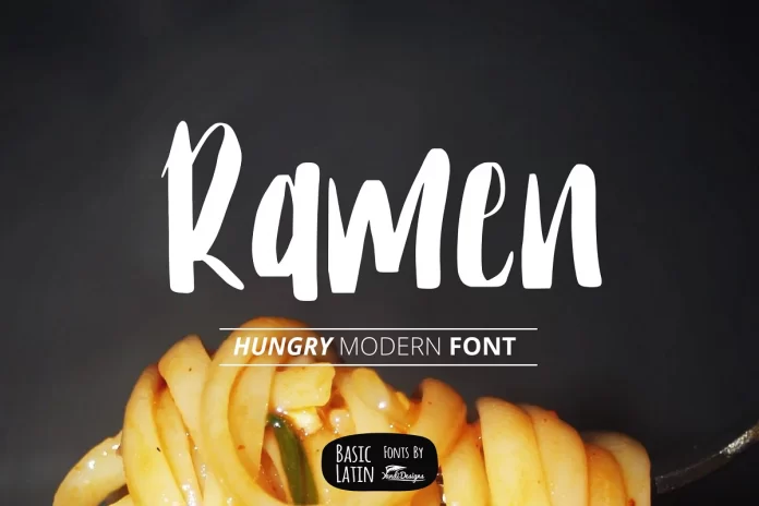 Ramen The Hungry Font