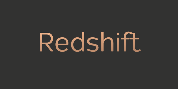 Redshift Font