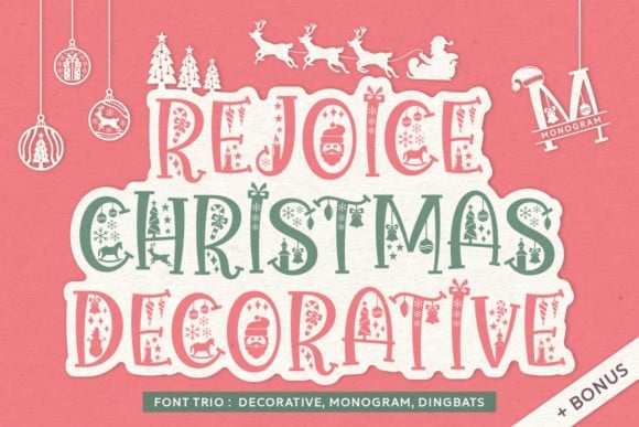 Rejoice Christmas Font