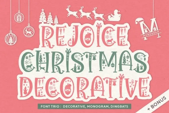 Rejoice Christmas Font