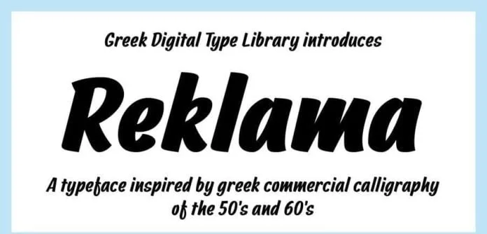CF Reklama Font
