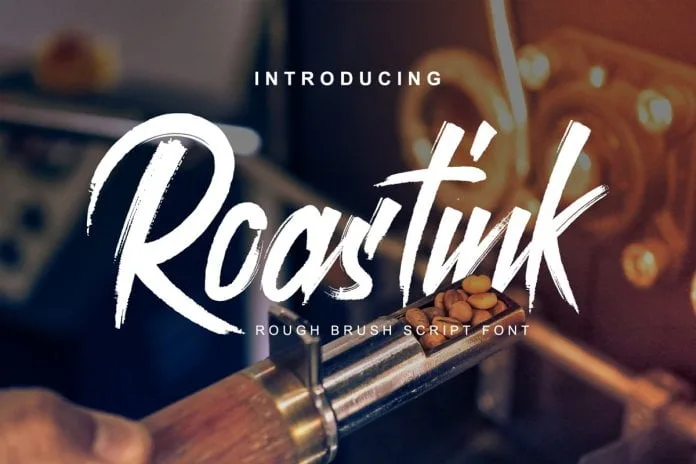 Roastink Script Rough Brush Font