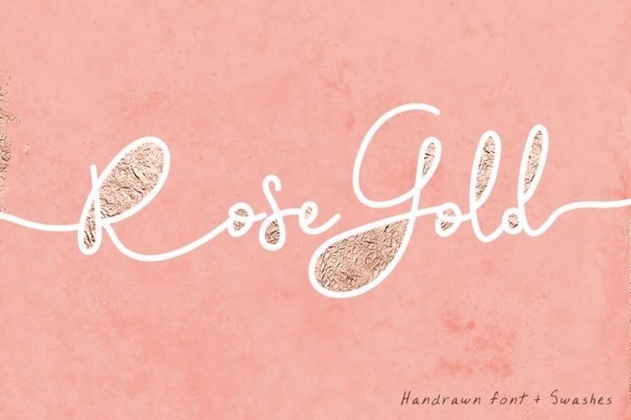 Rose Gold Font