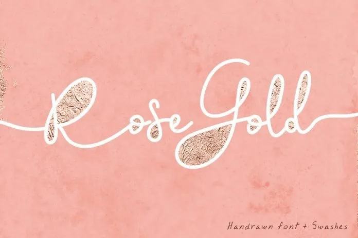 Rose Gold Font