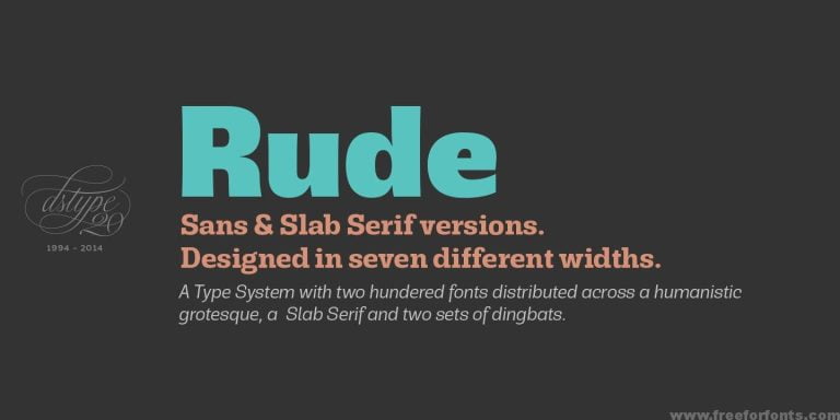 Rude Font Free Download