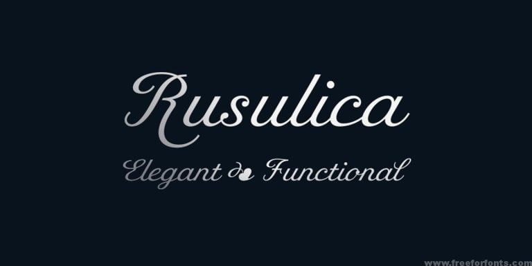 Rusulica Font Free Download