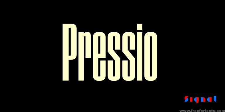 Pressio Font Family