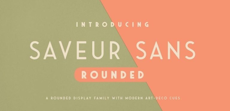 Saveur Sans Round Font Free Download