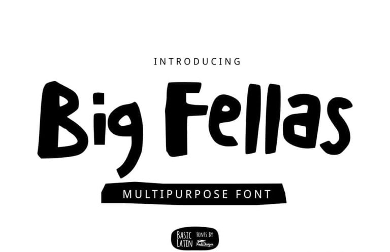 Big Fellas Cute Font Free Download
