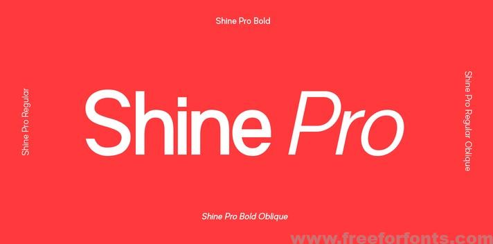 Shine Pro Font