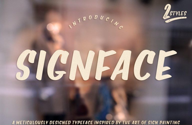 Signface Display Font Free Download