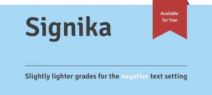 Signika Sans Serif Font Signika Sans Serif Font