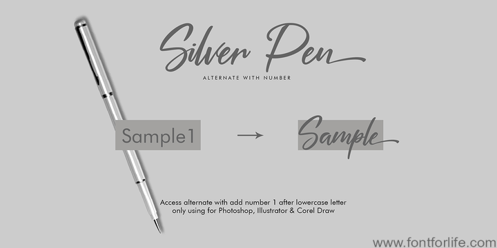 Silver Pen Font