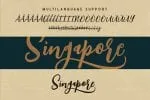 Singapore Script Font
