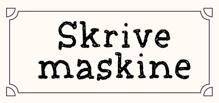 Skrivemaskine Font Free Download