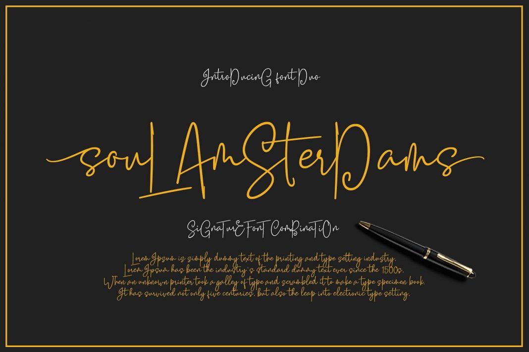 Soul Amsterdams Script Font