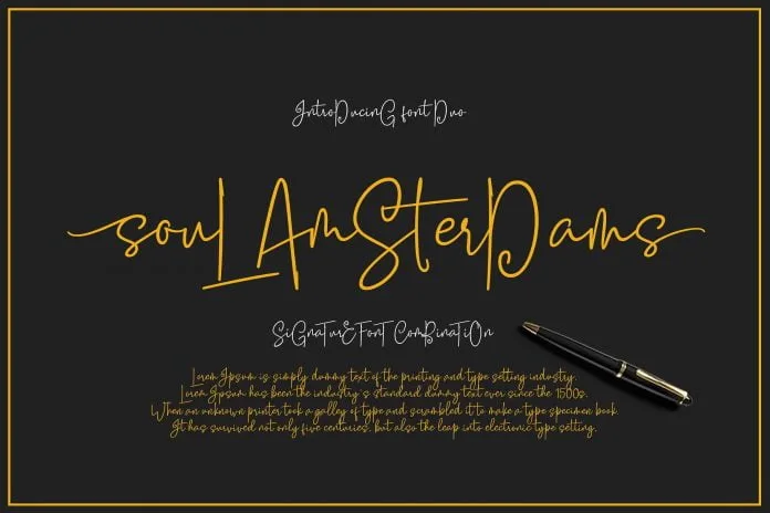 Soul Amsterdams Script Font