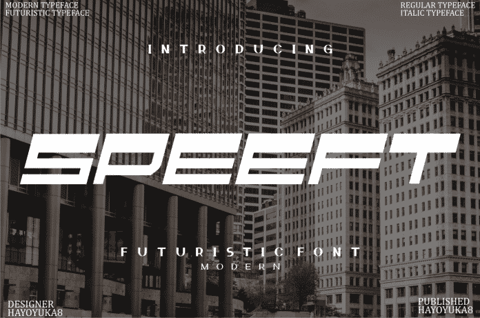 Speeft Display Font